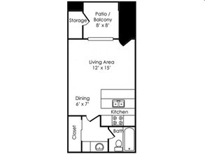 Studio 2040A floor plan